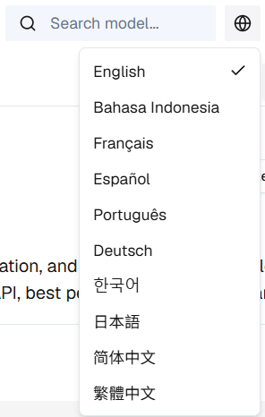 Language Settings